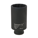 34mm 12pt Axle Nut Socket CrMo