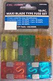 10PC Maxi Blade Car Fuse