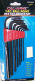 7Pc Metric Ball Point Hex Key